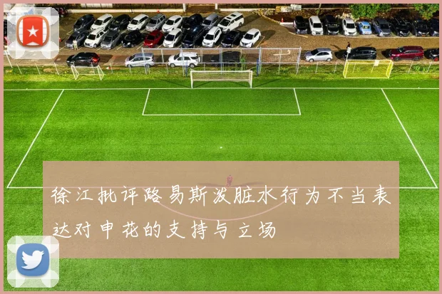 徐江批评路易斯泼脏水行为不当表达对申花的支持与立场